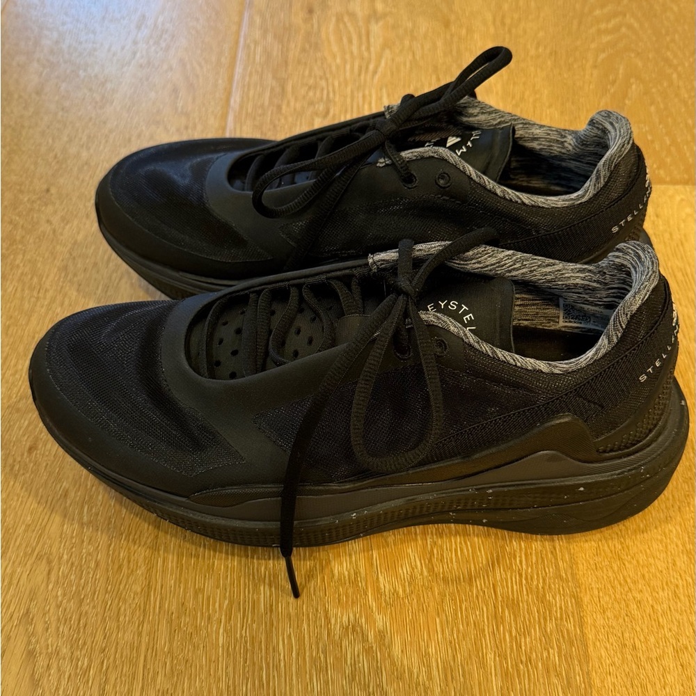 Adidas x Stella McCartney Black Women’s Athletic Shoes Size 9.5 Worn Twixe - Picture 2 of 5